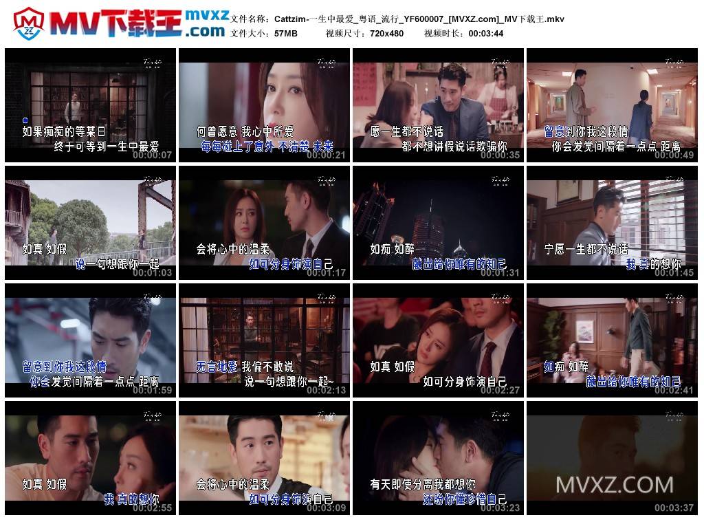 Cattzim-一生中最爱_粤语_流行_YF600007